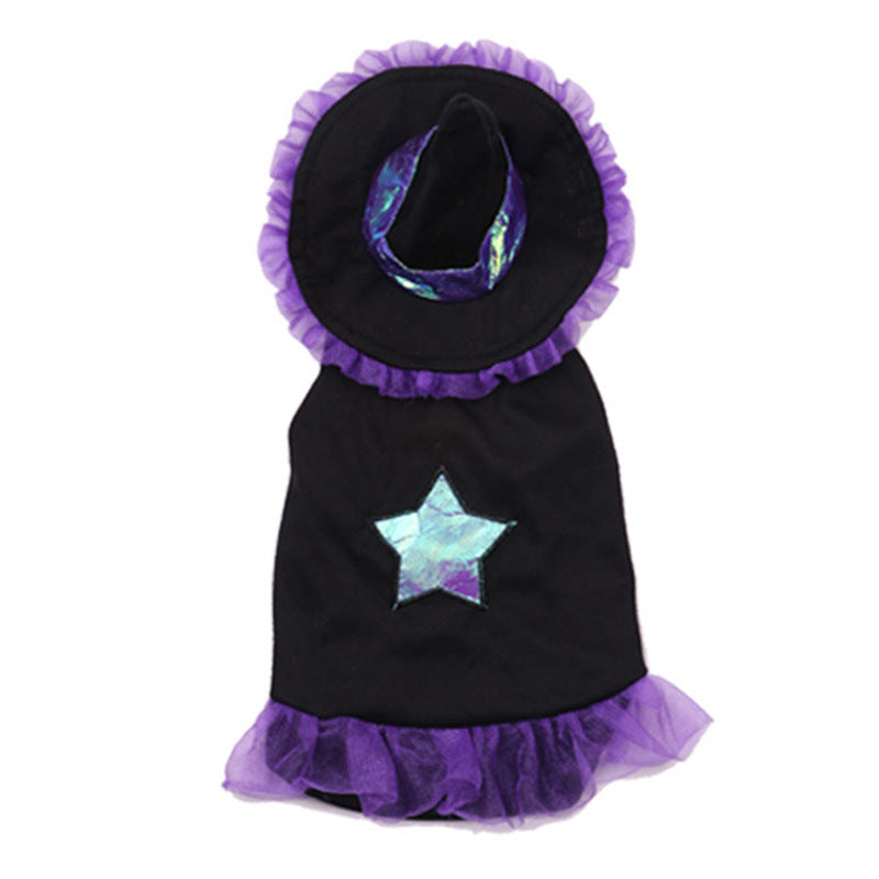 Wizard Pet Costume Halloween Dog Cat Outfit