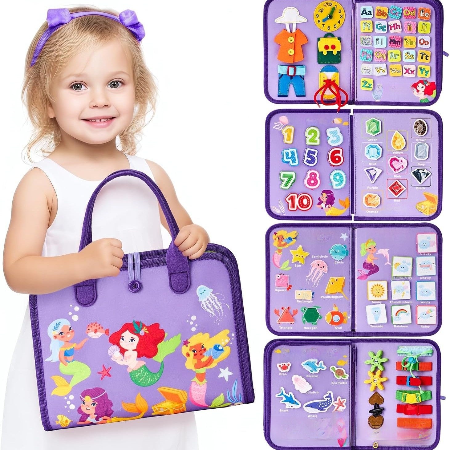 Children's Educational Felt Busy Board