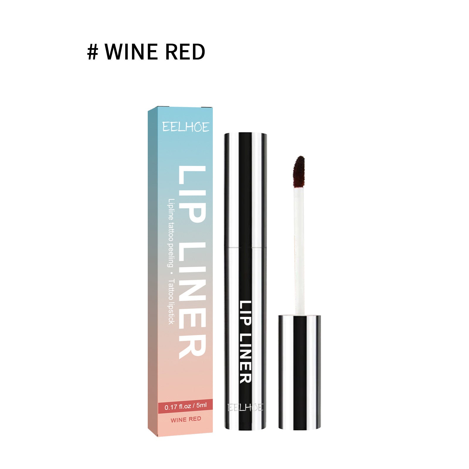 Peelable Waterproof Lip Liner Pen-Long Lasting Smooth Matte Finish