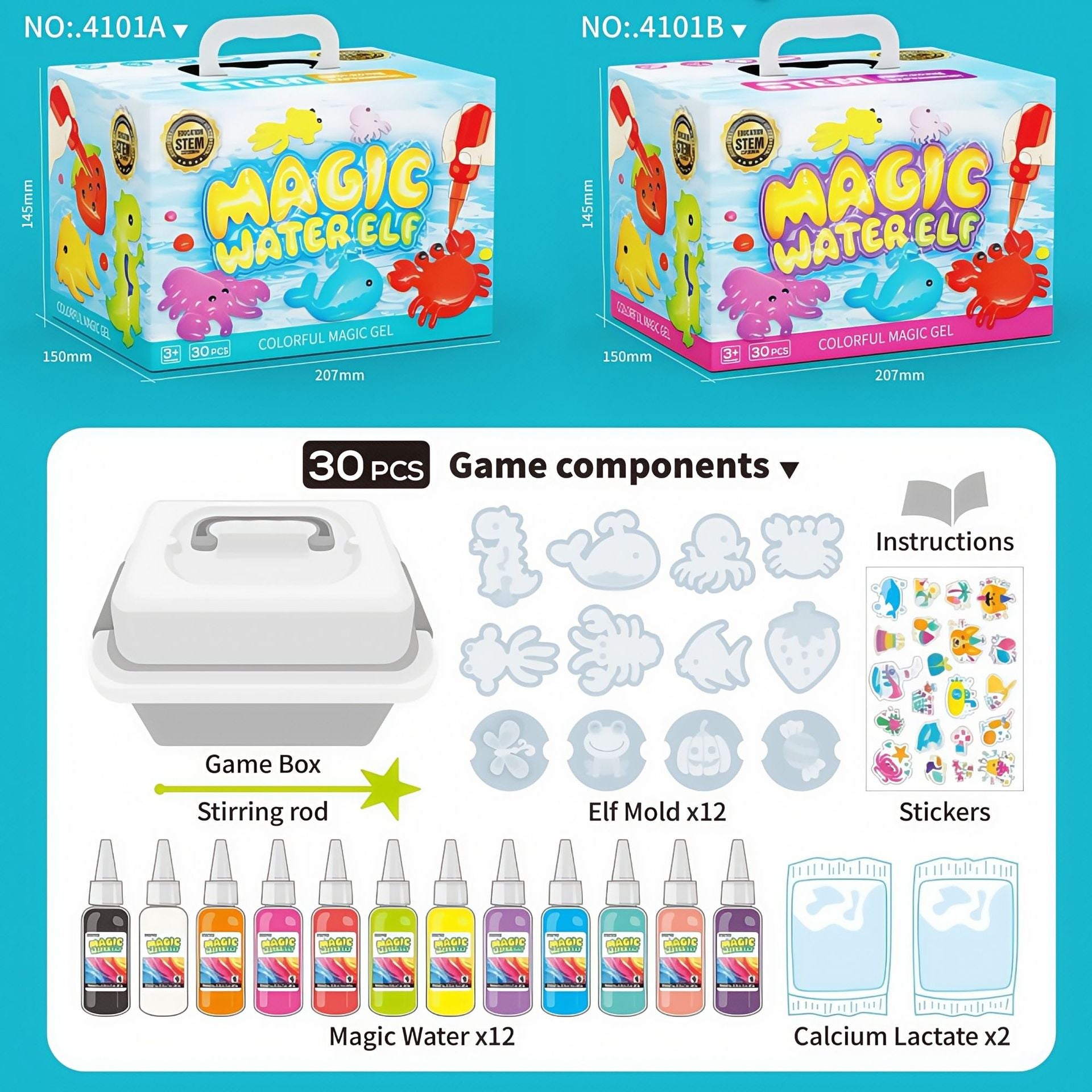 Magic Water Gel Toy Set for Kids DIY Craft