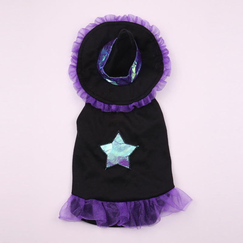 Wizard Pet Costume Halloween Dog Cat Outfit