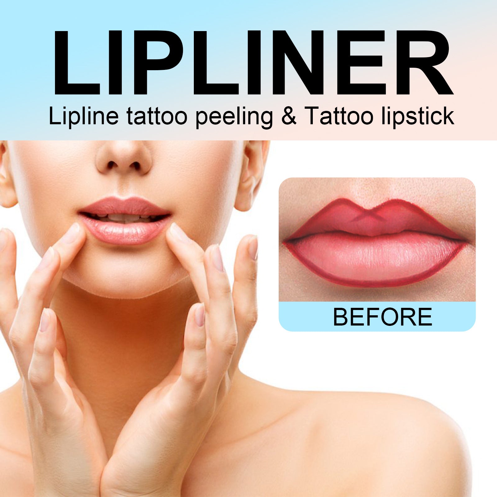 Peelable Waterproof Lip Liner Pen-Long Lasting Smooth Matte Finish