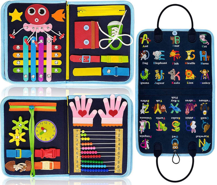 Children's Educational Felt Busy Board