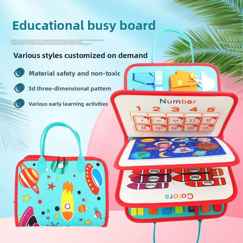 Children's Educational Felt Busy Board